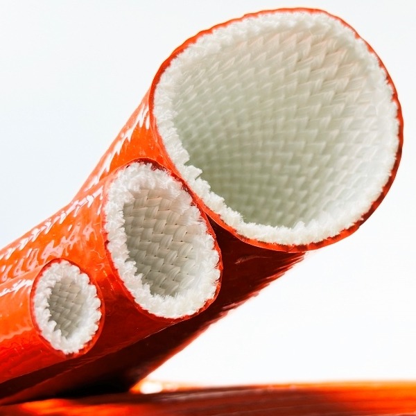 Three cutaway sleeve mouths showing silicone exterior and white woven interior